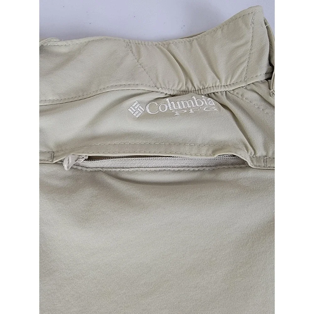 Columbia PFG Coral Point II Shorts Women's 8 Tan NEW Omni-Shade UPF 50